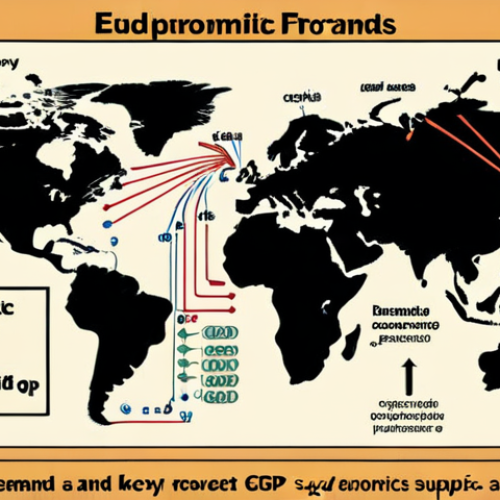 **Image Prompt 1: Economic Concepts**  
   "An educational infographic illustrating key economic terms such as 'supply and demand,' 'gross domestic product (GDP),' and 'economic recovery.' Include visual elements like arrows showing supply and demand curves, and a globe representing GDP. Use a professional and informative style."