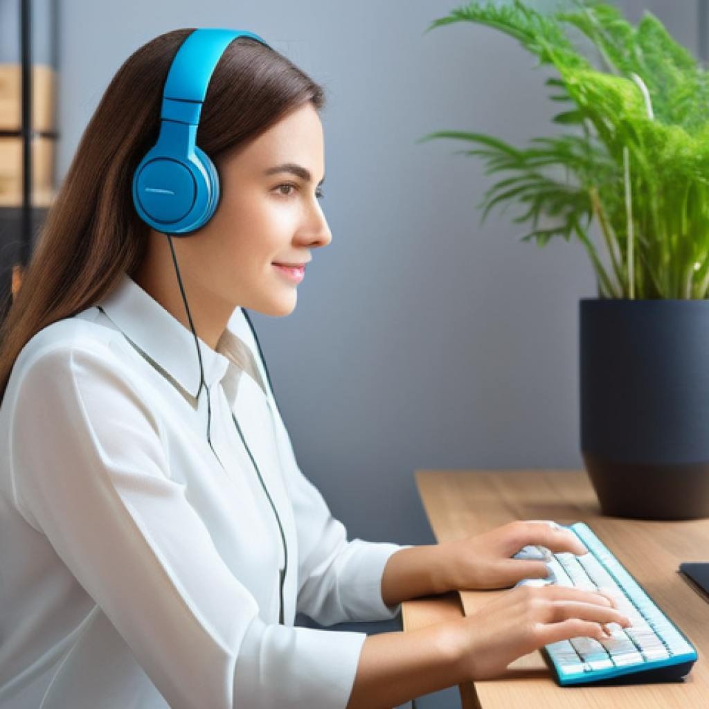 번역사 직업 만족도를 높이는 방법 - **CAT Tool Mastery for Consistent Quality**
"A highly focused and professional female translator...