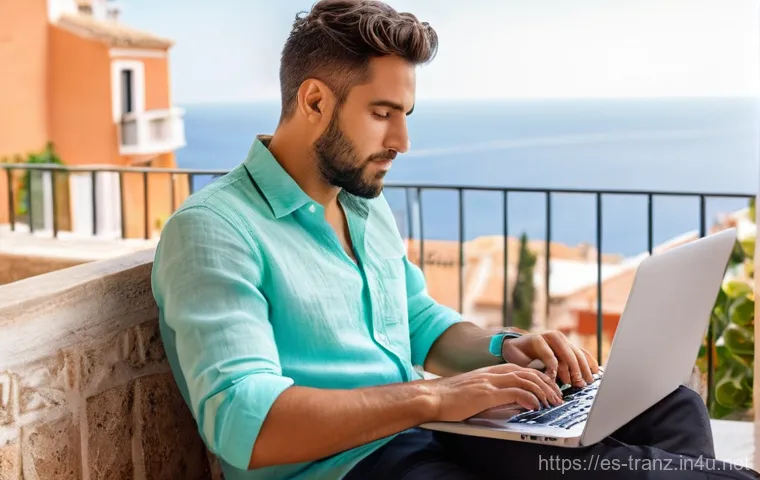 번역사 프리랜서 vs 정규직 비교 - **Prompt:** A tranquil and focused freelance translator, dressed in smart casual attire like a light...