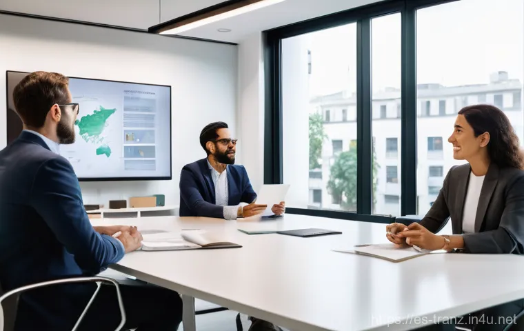 번역사 프리랜서 vs  정규직 비교 - **Prompt:** A tranquil and focused freelance translator, dressed in smart casual attire like a light...