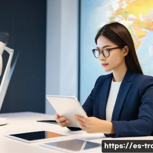 Home 30 번역사 직무 기술서 작성 방법 - **Prompt 1: The Culturally Adept Translator**
"A female professional translator, appearing to be...