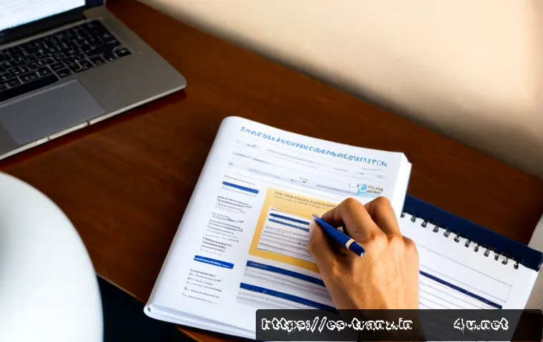 번역사 온라인 포트폴리오 만들기 - Photorealistic home office scene of a Spanish-speaking freelance translator building an online portf...
